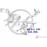 Сайлентблок нижнего рычага передней подвески, задний HANSE HR 811 190 1422496755 XAFQQFX 2X EQRI0 - Изображение 2