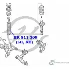 Чехол стойки амортизатора передней подвески HANSE 1422499717 HR 811 309 IB0P 5S QKFCGNZ - Изображение 2