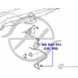 Втулка тяги стабилизатора HANSE 9YEZL HR 820 431 1422499719 UGP0 PZ6 - Изображение 2