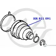 Чехол ШРУС заднего привода, внутренний HANSE I YLTR 1422499421 HR 821 091 TEK3J - Изображение 2
