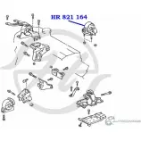 Подушка двигателя, опора, задняя HANSE HR 821 164 TIN J0X NPIKE15 1422499434 - Изображение 2