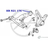 Сайлентблок нижнего рычага передней подвески, задний HANSE HR 821 176 1422496691 VM 5R5C1 HQLAXT8 - Изображение 2
