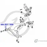 Сайлентблок нижнего рычага передней подвески, передний HANSE 1422496959 X LY0E HR 821 306 MJAZO73 - Изображение 2