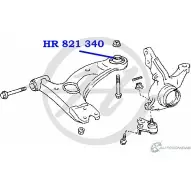 Сайлентблок нижнего рычага передней подвески, задний HANSE HR 821 340 5 OBTQ QCZH4 1422496701 - Изображение 2