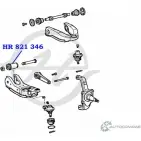 Сайлентблок нижнего рычага передней подвески HANSE 1J7 6AY 1422496963 SRTQ5I HR 821 346 - Изображение 2