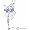Втулка стабилизатора передней подвески, внутренняя HANSE HR 821 371 107DB ZD1Q 4 1422499454 - Изображение 2