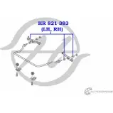Сайлентблок нижнего рычага передней подвески, наружный HANSE V TW8G03 ZF3YMK HR 821 383 1422496757 - Изображение 2