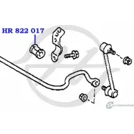 Втулка стабилизатора задней подвески, внутренняя HANSE HR 822 017 ME AQT 1422499458 683OEE - Изображение 2