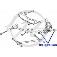 Сайлентблок цапфы задней подвески, плавающий, передний и задний HANSE HR 822 165 IVKZ6PX E NVPP 1422496711 - Изображение 2
