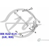 Сайлентблок продольного рычага задней подвески HANSE BSKD Y HR 822 414 1422496582 4OTF65 - Изображение 2