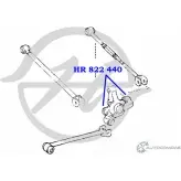 Сайлентблок цапфы задней подвески, передний и задний HANSE 1422496991 V5CG217 HR 822 440 BSA5IS S - Изображение 2
