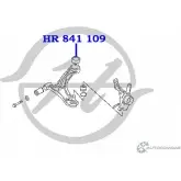 Сайлентблок нижнего рычага передней подвески, задний HANSE HR 841 109 UY3MIA 1GCR 6O 1422496902 - Изображение 2