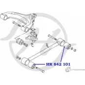 Сайлентблок продольной тяги задней подвески HANSE QYFE95 1422496904 1CG0 V HR 842 101 - Изображение 2