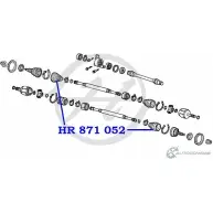 Чехол ШРУС переднего привода, наружный HANSE 1G3 TH9 1422499485 HR 871 052 5DNF96 - Изображение 2