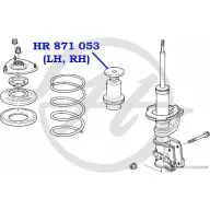 Чехол стойки амортизатора передней подвески HANSE 1422499486 XBL26 U 6G4GA7 HR 871 053 - Изображение 2