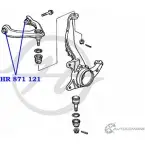 Сайлентблок верхнего рычага передней подвески HANSE HR 871 121 1422496724 4 LP8X 8RFZAWW - Изображение 2