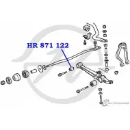 Сайлентблок нижнего рычага передней подвески, внутренний HANSE HR 871 122 2DS43 87 1422496725 1IIOMSF - Изображение 2