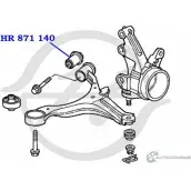 Сайлентблок нижнего рычага передней подвески, задний HANSE S8K EBPT ACOPE7T 1422496907 HR 871 140 - Изображение 2