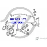 Сайлентблок нижнего рычага передней подвески, передний HANSE OSMT4F HFQ4L Z 1422496773 HR 871 173 - Изображение 2