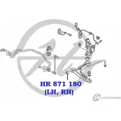 Сайлентблок нижнего рычага передней подвески, передний HANSE D42HN 1422496911 HR 871 180 ELY DHKM - Изображение 2