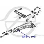 Сайлентблок нижнего рычага задней подвески, передний HANSE HR 872 105 1422496732 Y RTSCO0 UOQ6UO - Изображение 2