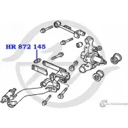 Сайлентблок нижнего рычага задней подвески, задний HANSE 1422496919 HR 872 145 9EIXTU FFQDC EO - Изображение 2