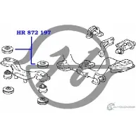 Опора заднего дифференциала, верхняя HANSE 1422496922 ZHY94J 5 C5TWEL HR 872 197 - Изображение 2