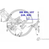 Сайлентблок нижнего рычага передней подвески, задний HANSE DF 5H5WW S6WIAI HR 881 107 1422496924 - Изображение 2