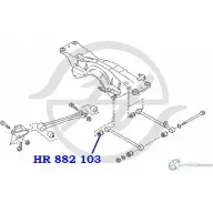 Сайлентблок поперечного рычага задней подвески HANSE KY6 IN 1422496929 HR 882 103 16XNNWX - Изображение 2