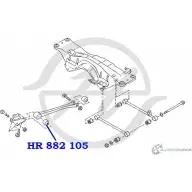 Сайлентблок продольного рычага задней подвески, передний HANSE HR 882 105 83 0KQ 1422496931 TLYFJ6 - Изображение 2