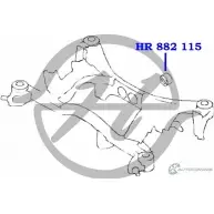 Опора заднего дифференциала HANSE QPLJO RGJAQ FU HR 882 115 1422496894 - Изображение 2
