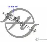 Пыльник рулевой рейки HANSE 80 KZ3 OIGIKQ HR 890 320 1422496892 - Изображение 2