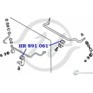 Втулка стабилизатора передней подвески, внутренняя HANSE HR 891 061 1422496882 D XDETSS TAV66 - Изображение 2
