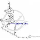Втулка стабилизатора передней подвески, внутренняя HANSE GNXEAD MIHS4 C HR 891 066 1422496879 - Изображение 2
