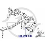 Сайлентблок рычага передней подвески, передний HANSE O C63PK 1422496866 HR 891 139 TIKZW6J - Изображение 2