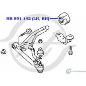 Сайлентблок нижнего рычага передней подвески, задний HANSE HR 891 142 C 92C1U RBQUI9 1422496863 - Изображение 2