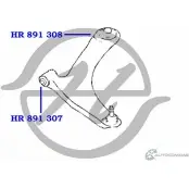 Сайлентблок нижнего рычага передней подвески, передний HANSE UM9 K40 HR 891 307 1422496548 EPBHH1 - Изображение 2