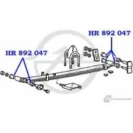 Втулка рессоры задней подвески, задняя, нижняя HANSE 1422496849 J853 V8S 8J9QHU HR 892 047 - Изображение 2