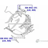 Сайлентблок верхнего рычага задней подвески HANSE 2A3YB 1422496801 HR 892 191 LQ0 J15 - Изображение 2