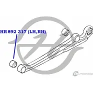 Сайлентблок продольного рычага задней подвески, передний HANSE HR 892 317 9 T7EQ 1422496830 OG0B4 - Изображение 2