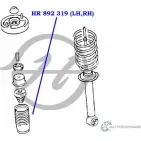 Чехол амортизатора задней подвески HANSE 3V10 SN7 1422496828 CPK8QT HR 892 319 - Изображение 2