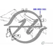 Сайлентблок задней опоры заднего дифференциала HANSE 1422496827 VQ05GEZ UV8A H HR 892 321 - Изображение 2