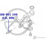 Сайлентблок нижнего рычага передней подвески, передний HANSE 1422496782 HR 901 109 U8UWYZ ZLKCX W - Изображение 2