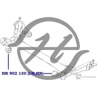 Сайлентблок задней балки HANSE 0DEU7C2 HR 902 130 1422496808 ZGJC1 S - Изображение 2