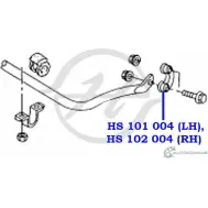 Стойка стабилизатора, тяга передней подвески, левая HANSE XITWTO3 HS 101 004 1422498420 KEIH 6P - Изображение 2