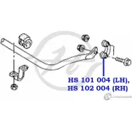 Стойка стабилизатора, тяга передней подвески, правая HANSE 1422498423 A125JKG 5 TEL7Q HS 102 004 - Изображение 2