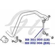 Стойка стабилизатора, тяга передней подвески, левая HANSE 1422498443 HS 301 005 QGY8I X KGAW7 - Изображение 2