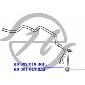 Стойка стабилизатора, тяга передней подвески, правая HANSE W5D CD 1422497947 L1MU0P HS 302 018 - Изображение 2