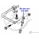 Стойка стабилизатора, тяга задней подвески HANSE 1422498447 2UB7T SO 3HL73Q HS 400 003 - Изображение 2