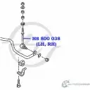 Стойка стабилизатора, тяга передней подвески HANSE 1422498489 HS 800 038 L6B 36X ZHYIF9L - Изображение 2